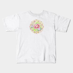 Pink Kimono Bouquet Kids T-Shirt